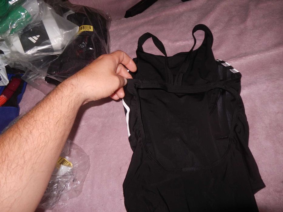 Wyprzedaż->!E0069 Adidas Jednoczęściowy kostium 36 czarny rozm.S