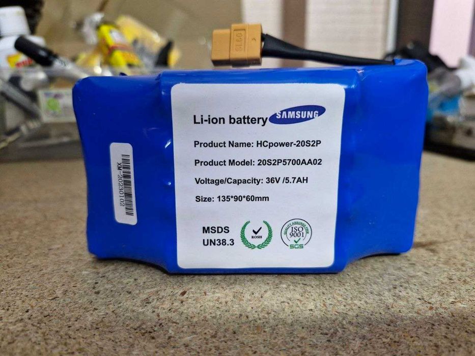 Гироборд Smart Balance 10.5  Огонь и лёд  АКБ Li-ion SAMSUNG 5.7Ah, 36V