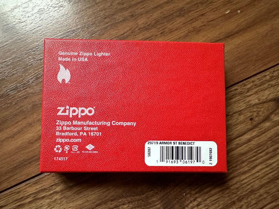 Оригинальная новая зажигалка Zippo 29719 Armor St Benedict США: 7