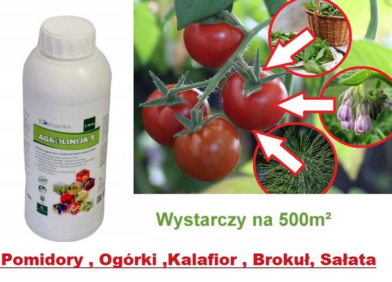 Nawóz Organiczny Agrolinija-S Ekologiczny na Warzywa, Kwiaty  1Litr