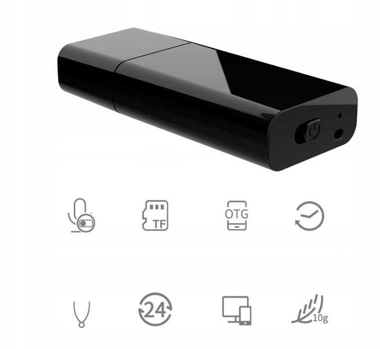Pendrive Podsłuch Dyktafon 64GB 24H | WYPRZEDAŻ -20%