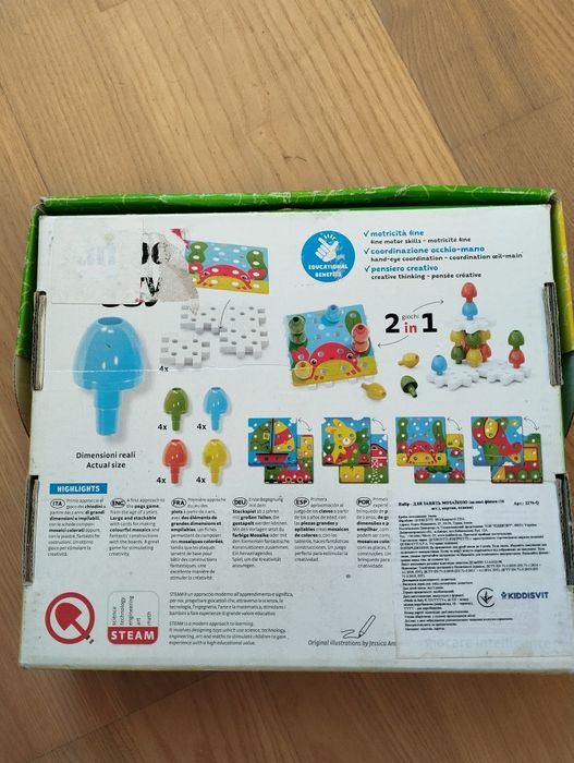 Мозаїка, великі деталі, для 2+ років