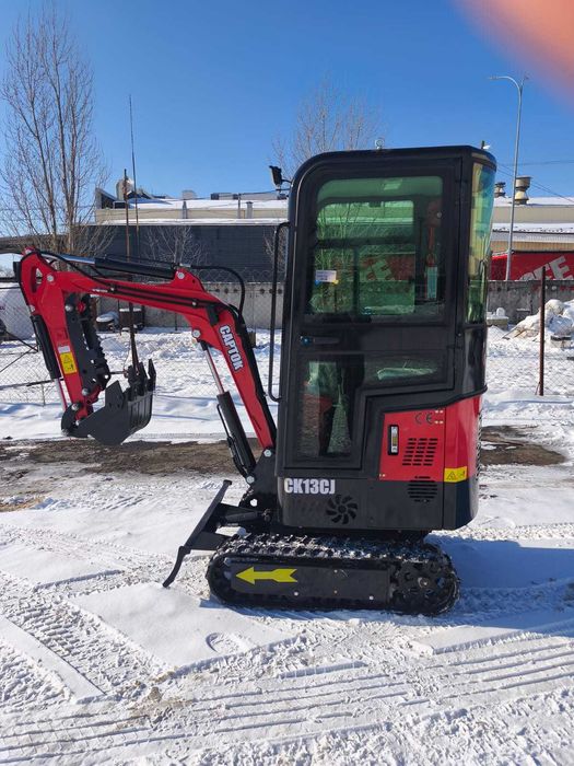 Міні-екскаватор Captok CK13С новий, 13 к.с, бензин, 1000кг, кабіна