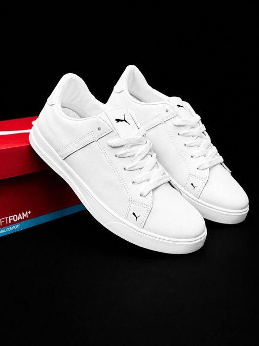 Puma мужские топ качество Недорогие мужськие кросовки на осень Повседневные обычные кросовки кожаные пума