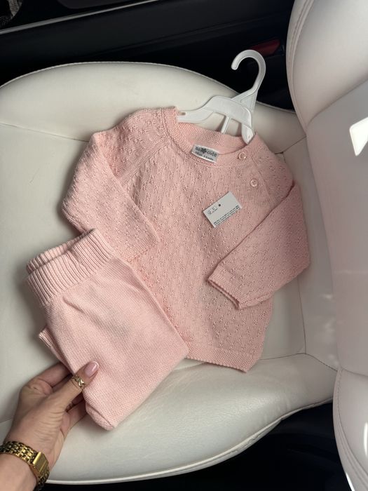 Дитячий вʼязаний набір комплект 68 розмір 3-6 місяців Carters