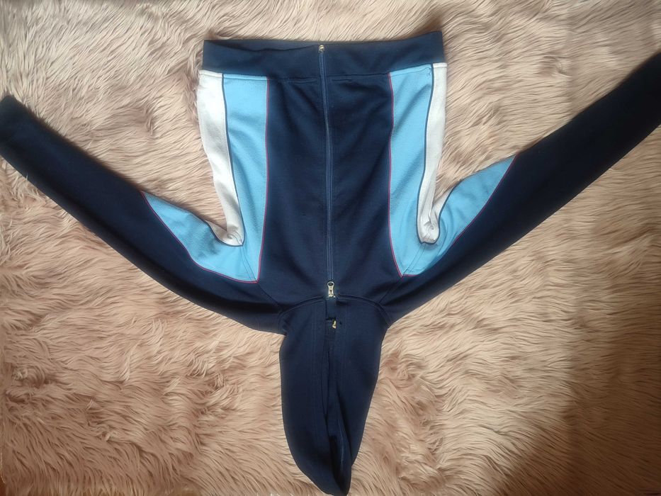Granatowa bluza z kapturem dziewczęca XS