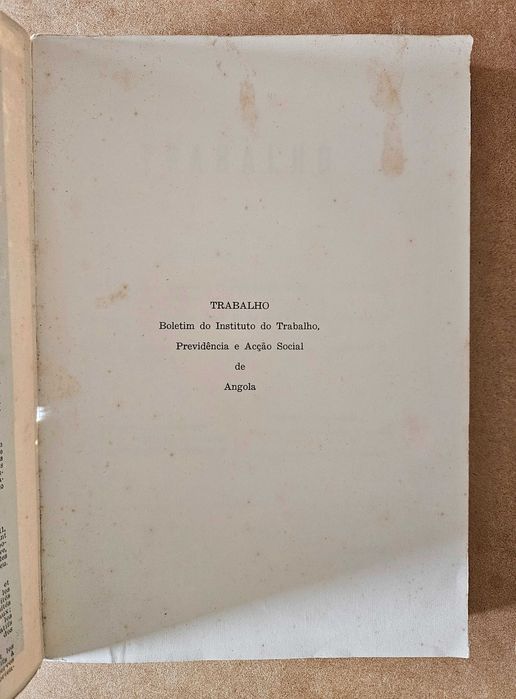 Trabalho - Boletim do Instituto do Trabalho de Angola