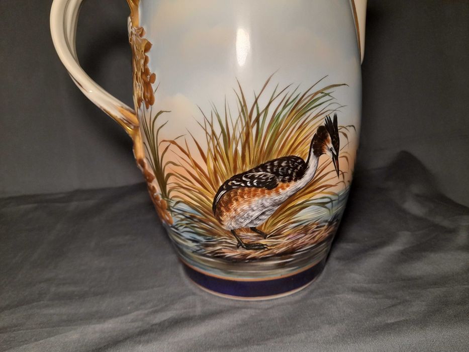 Canjirão Vista Alegre pintado à mão e talha fundação Ricardo Espírito