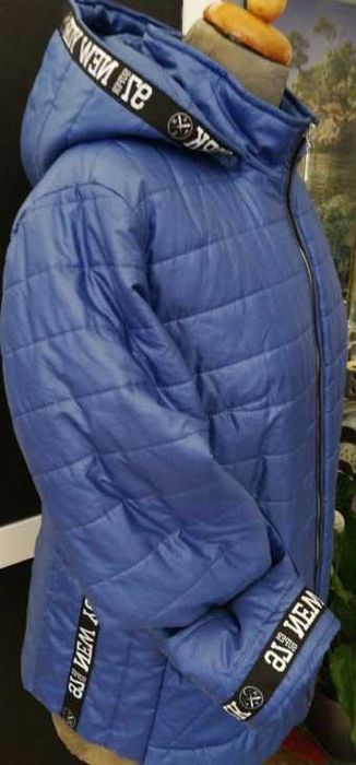 Kurtka pikowana kolor jeans