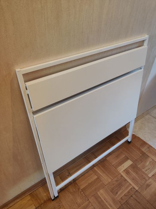 Складний робочий/комп'ютерний стіл білий