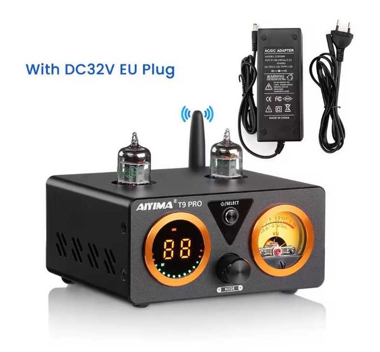 AIYIMA T9 PRO HiFi 5.2 Bluetooth ламповий підсилювач. Новий.