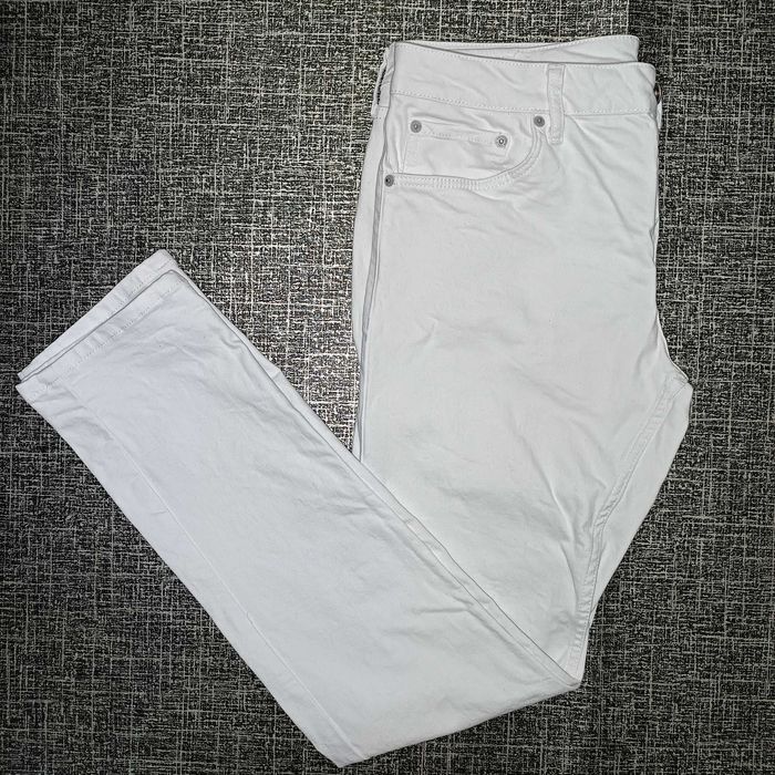 The idle man джинси чоловічі класика denim білі L