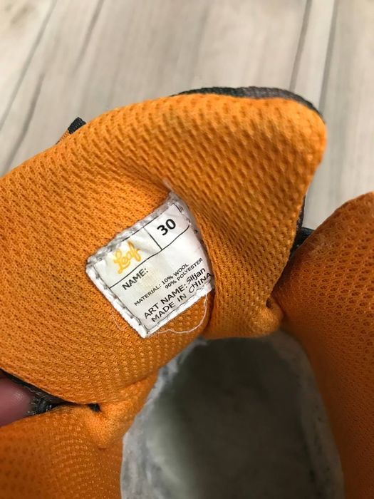 Śliczne buty zimowe, Kozaki, śniegowce, Waterproof, Wełna, Leaf r. 30