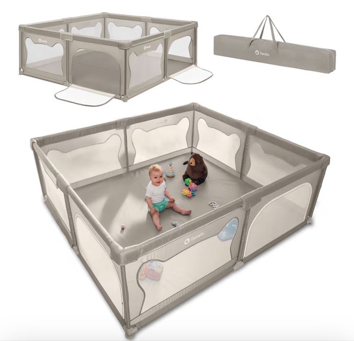Parque Infantil Lionelo – Excelente Estado | Dobrável e com Saco de Transporte (60€)