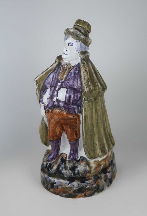 Garrafa em faiança de Coimbra VAO - Viúva Alfredo Oliveira