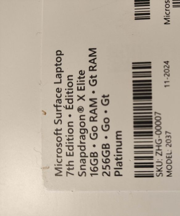 Microsoft Surface Laptop 7th Edition