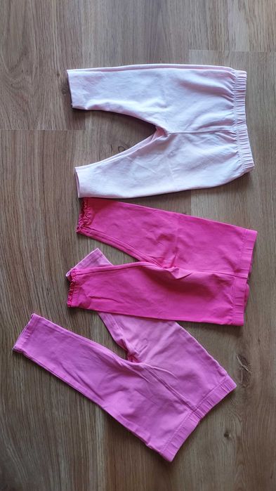 Zestaw legginsy niemowlęce dla dziewczynki 74