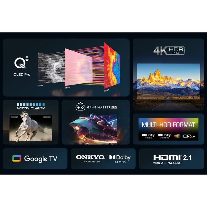 TCL 55C655 55" QLED UltraHD 4K Dolby Vision Google TV