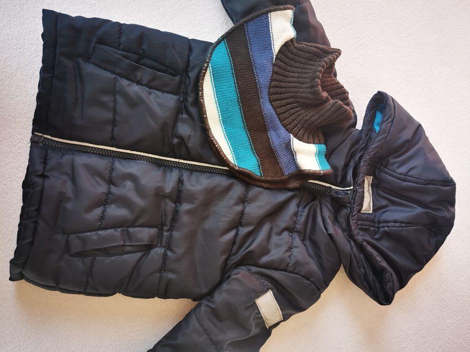 Ciepła Kurtka zimowa dla chłopca + kołnierz