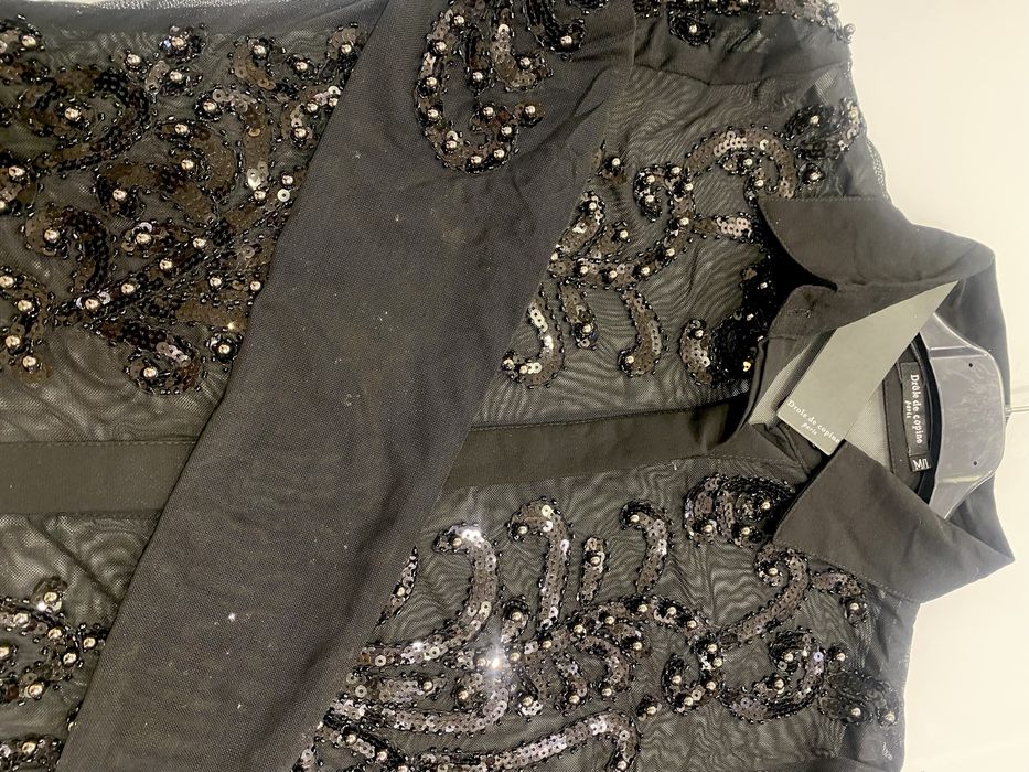 M\L Cudne nowe body tiul z cekinami