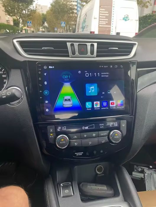 Rádio Android 14 com GPS Nissan Qashqai J11 (Artigo Novo)