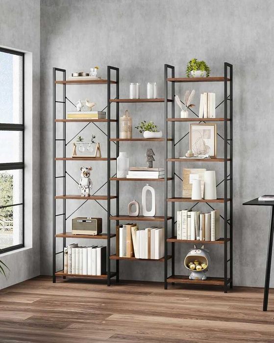 Duży REGAŁ odkryty loft metalowy 186cm duży wybór mebli DaMaOutlet.pl