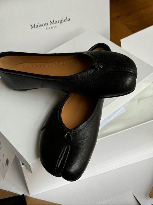 Чорні балетки таби Tabi Ballerinas Maison Margiela