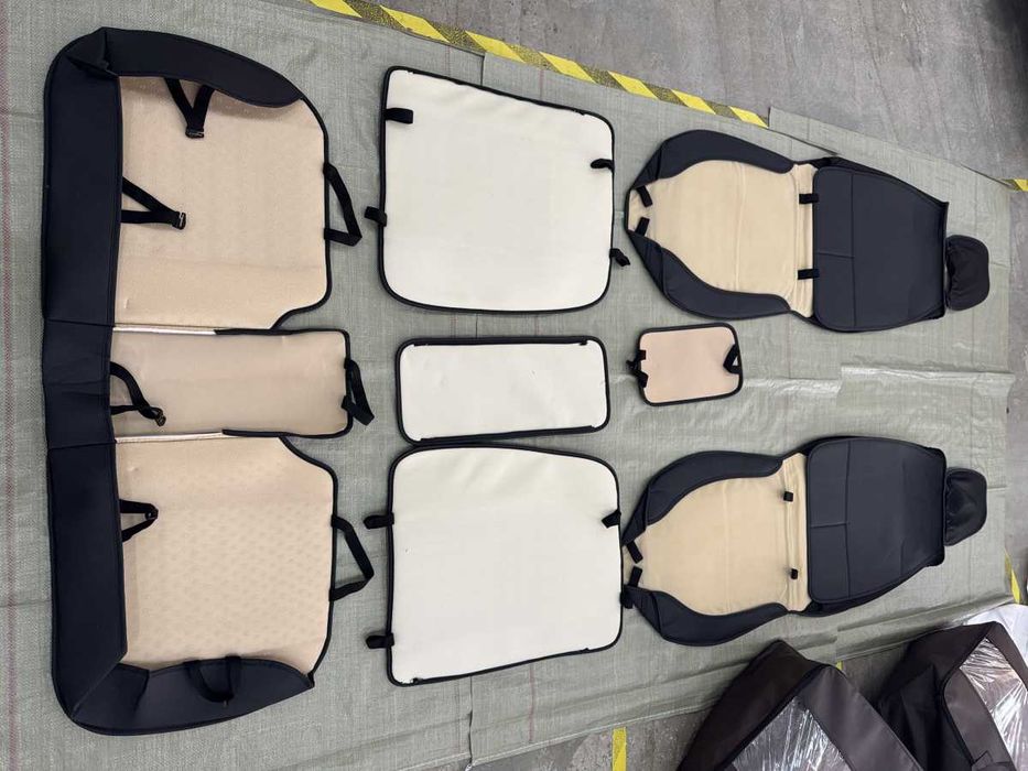 -5D Чохли на сидіння-НА ВСІ АВТО -Autovalom- Преміум Якість--ПЕРІД+ЗАД