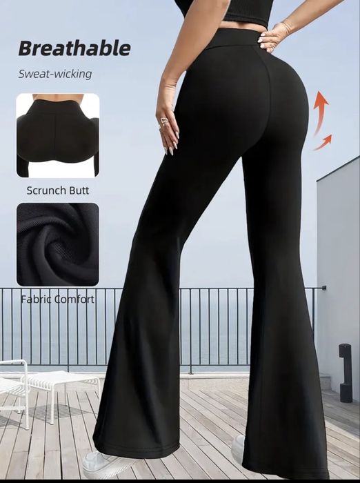 Жіночі чорні штани,брюки кльош,брюки палаццо