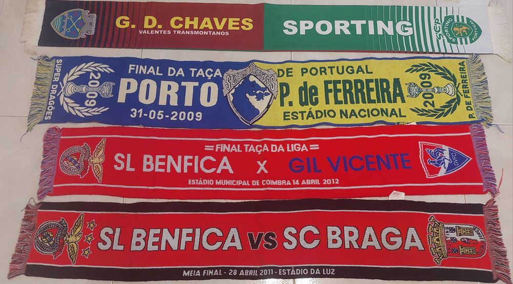 7 cachecois taça de Portugal Raros