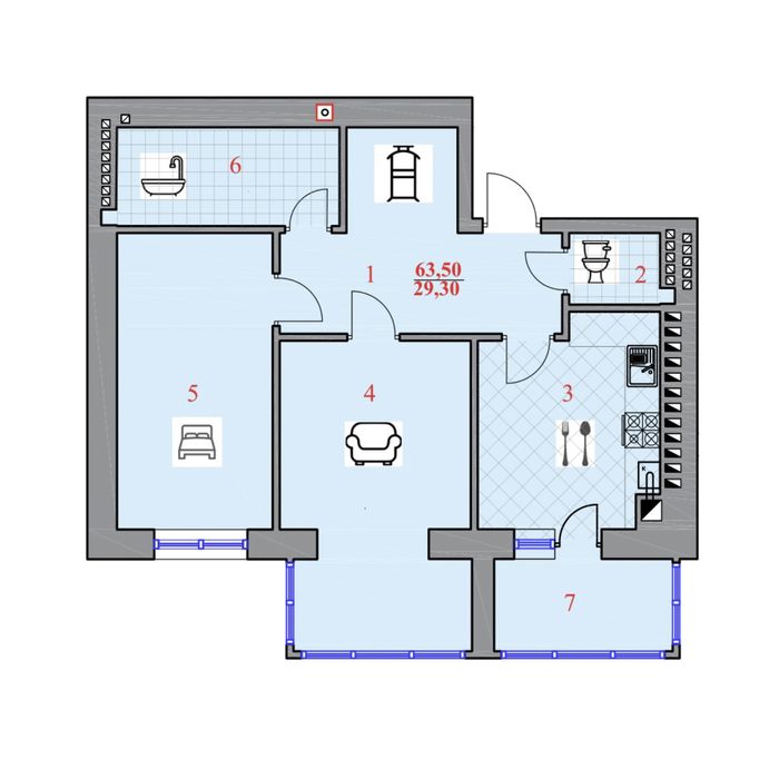 Квартира у новобудові вул.Шептицького