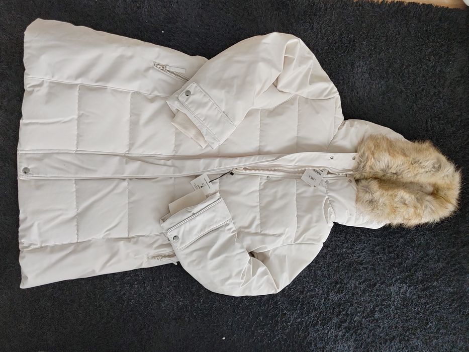 PARKA ZARA Alongada Repelente à Agua