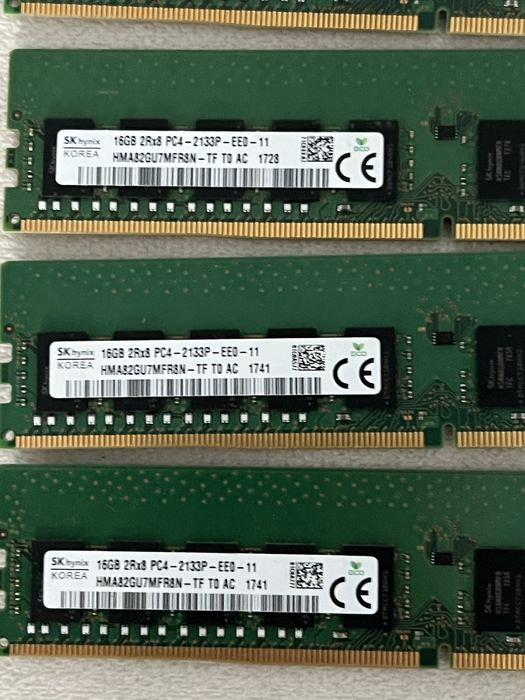 Pamięć ram sk hynix 16GB DDR4 ECC UDIMM 2133mhz