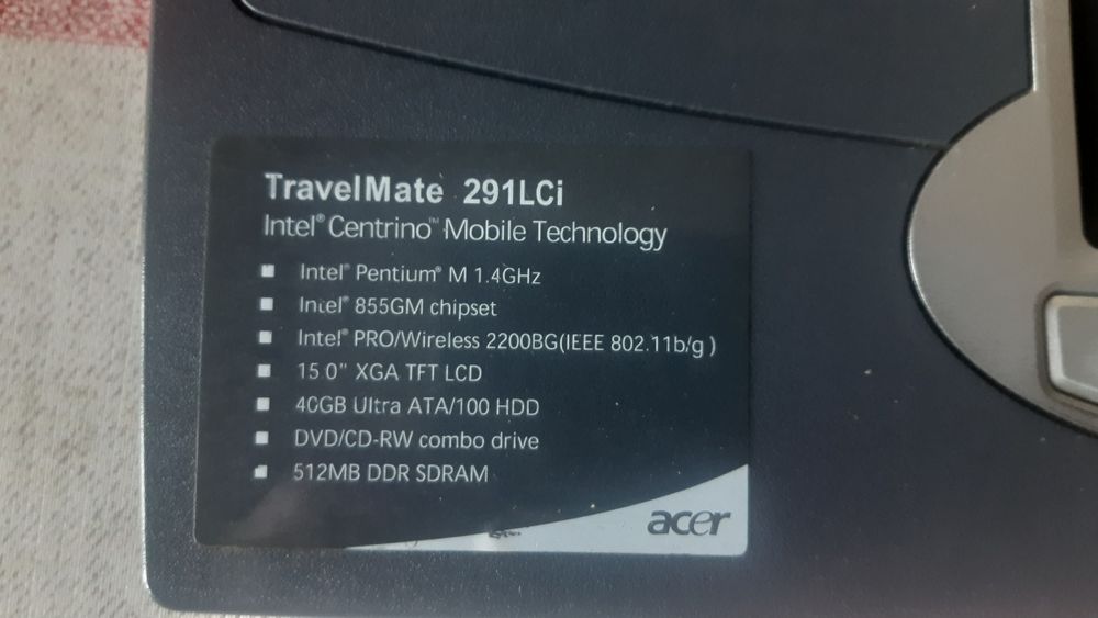 Acer travelmate 291lci