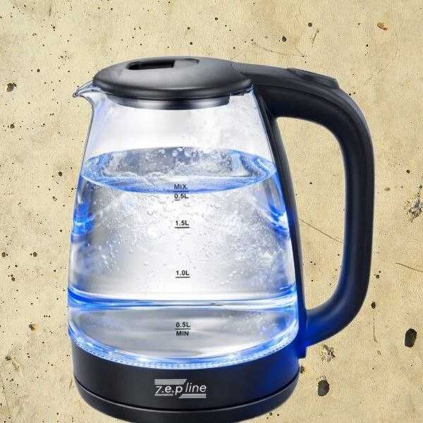 Скляний електрочайник з LED підсвіткою  2.0 л,