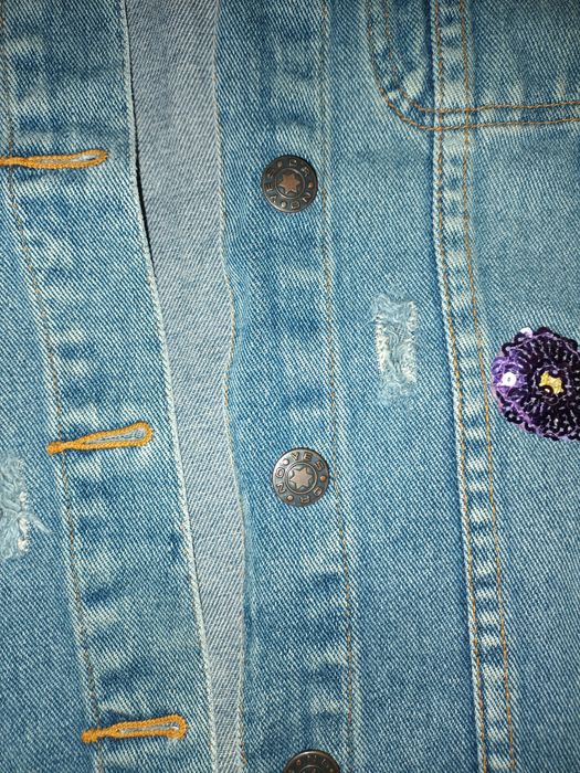 Женская жилетка джинсовая