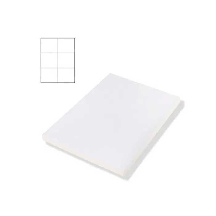 Папір А-4 бумага самоклейка 105*99 мм для маркування 6х100 шт зебра