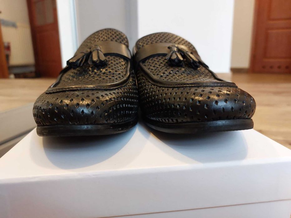 Czarne mokasyny męskie Wittchen, 41