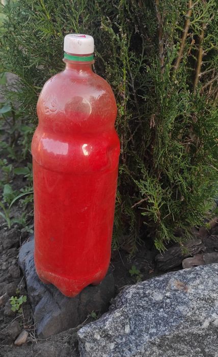 Сухая порошковая краска, красная пожарная