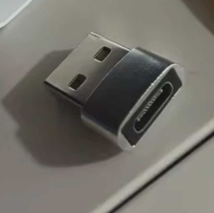 USB Type-C перехідник (мама) → USB-A (тато), OTG адаптер