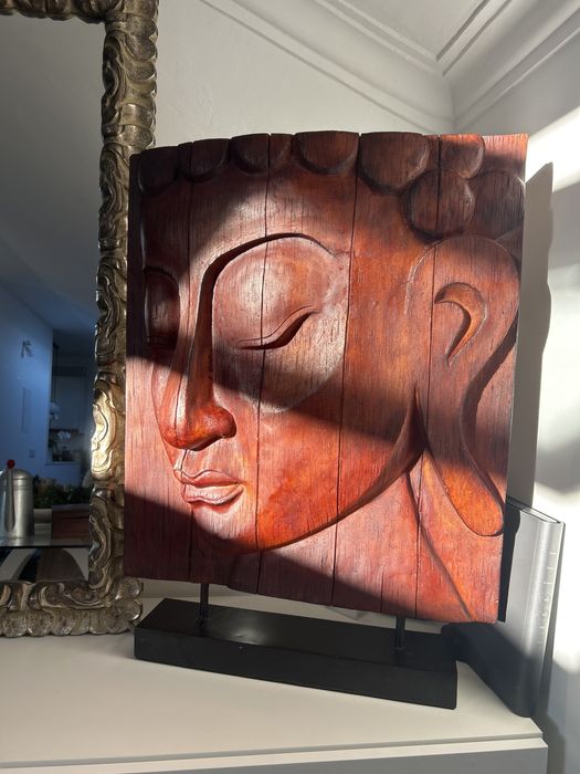 Escultura comprada na loja Caixote.