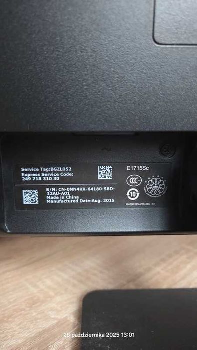 Monitor Dell 17'