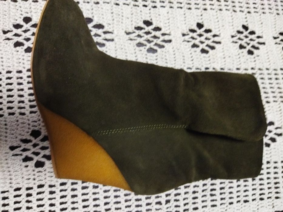 Botas verdes Zara 37