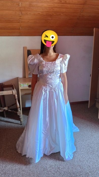 Vestido de noiva em cetim