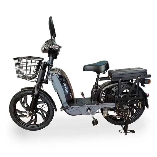 Электроскутер Двухместный FADA RUTA (1000W, 60V,15Ah, 17") Черный