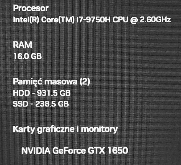 Lenovo Gaming - i7/6rdzeni/ 16GB IPS 1TB Win11