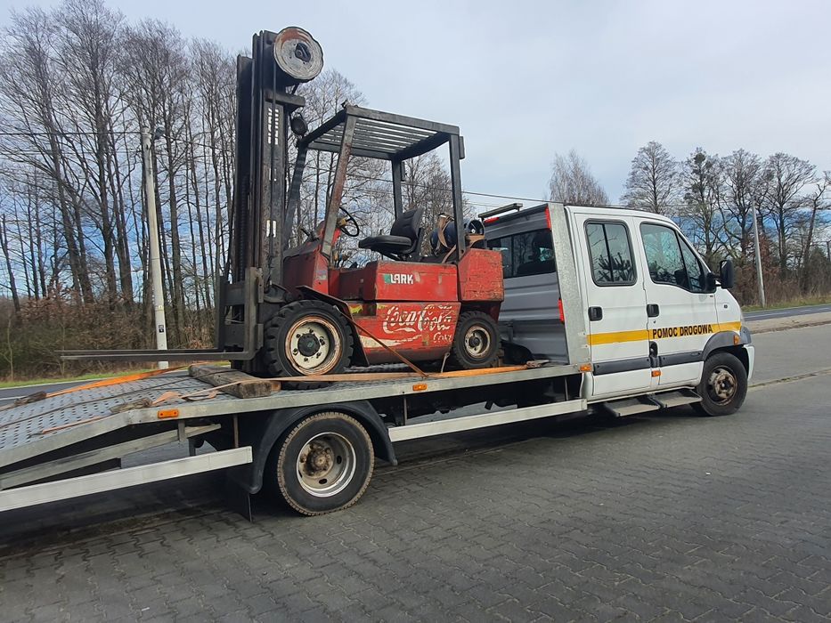 Pomoc drogowa laweta +6 osób transport 6.5tony