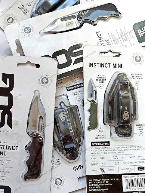 Ніж SOG Instinct Mini G10 EDC Прихованого носіння Шейный Нож SOG Мини