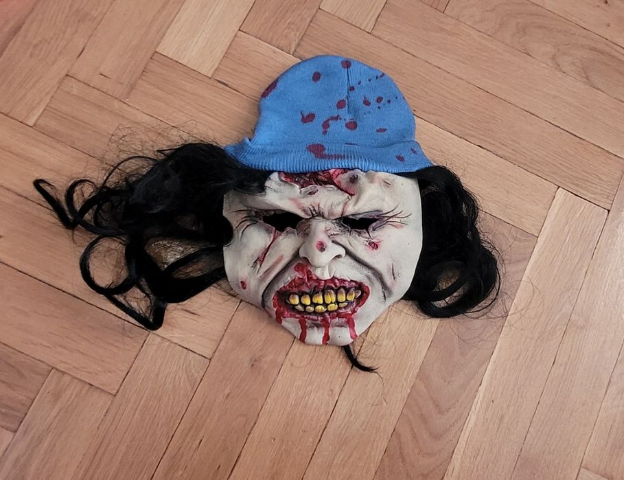 Nowa maska zombie gumowana Halloween