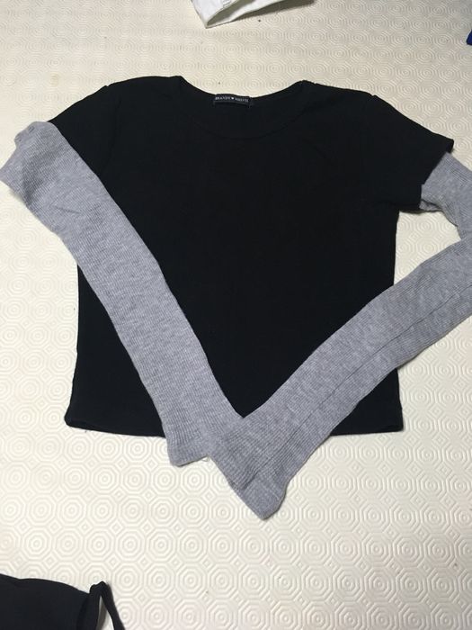 Camisola com efeito na manga tam XS